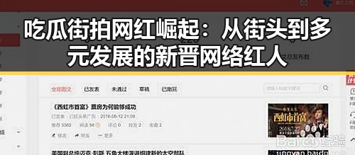 吃瓜街拍网红崛起:从街头到多元发展的新晋网络红人